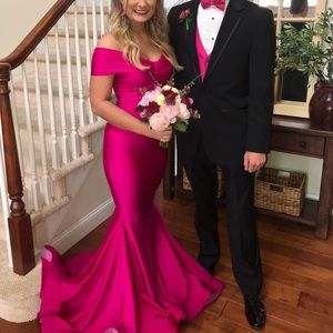 Beautiful Fuchsia Gown